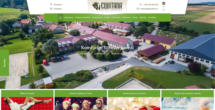 Equitana Hotel Resort - reference webových stránek Plzeň